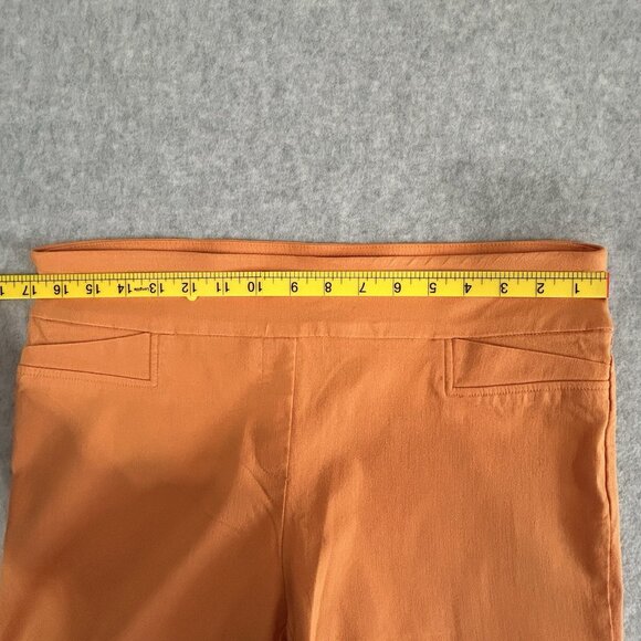 ZAC AND RACHEL Orange Capris Womens Sz 10 Rayon Blend Stretch Pockets Comfort - Picture 10 of 13